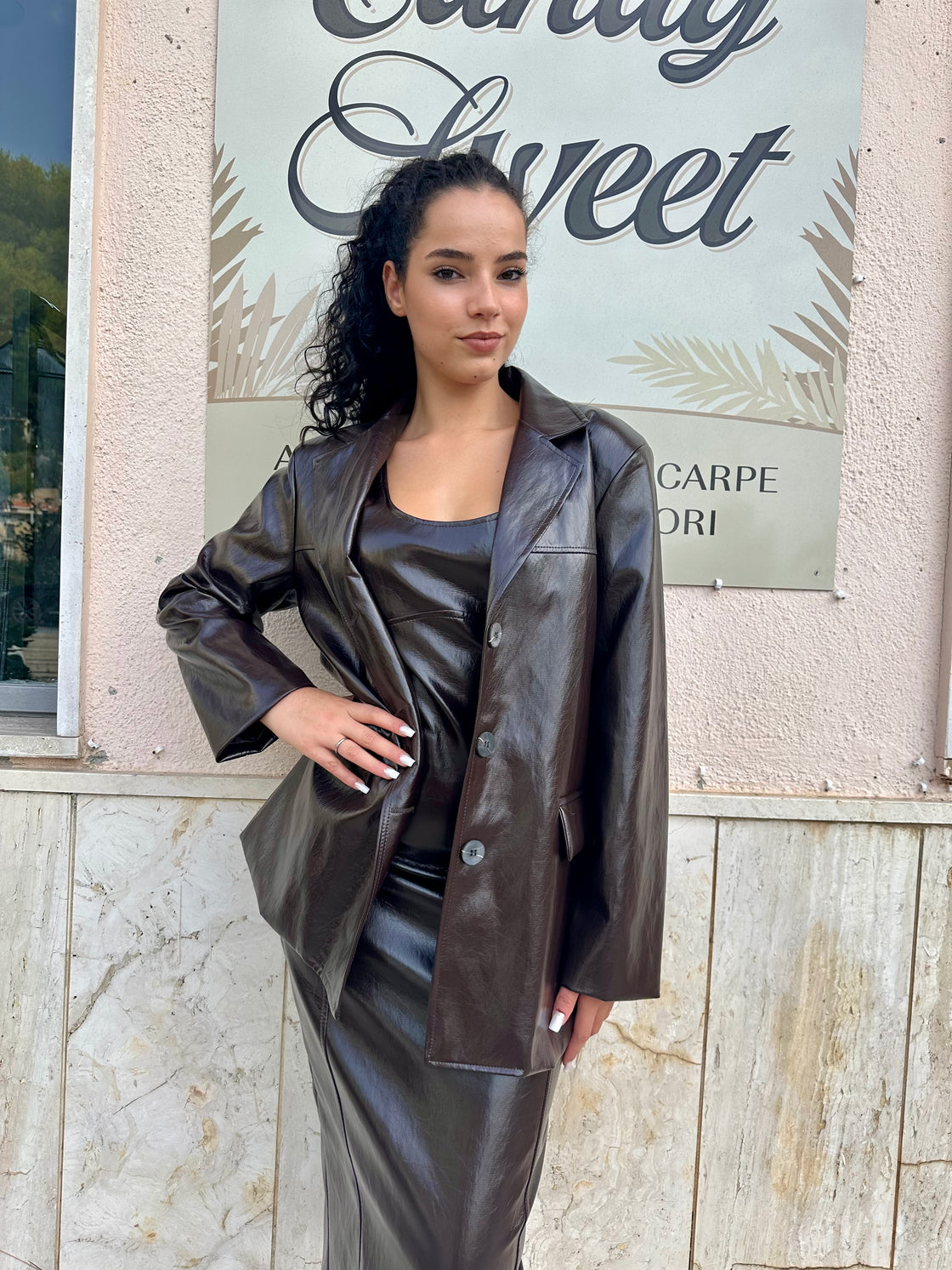 Giacca ecopelle Kim