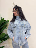 Giubbino di jeans con spalline