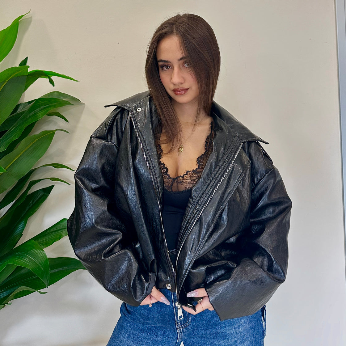 Giubbino ecopelle Just