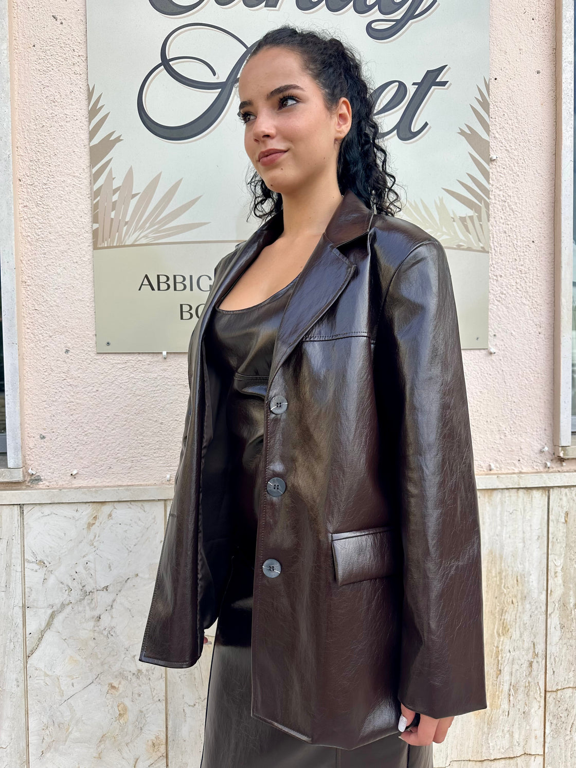 Giacca ecopelle Kim