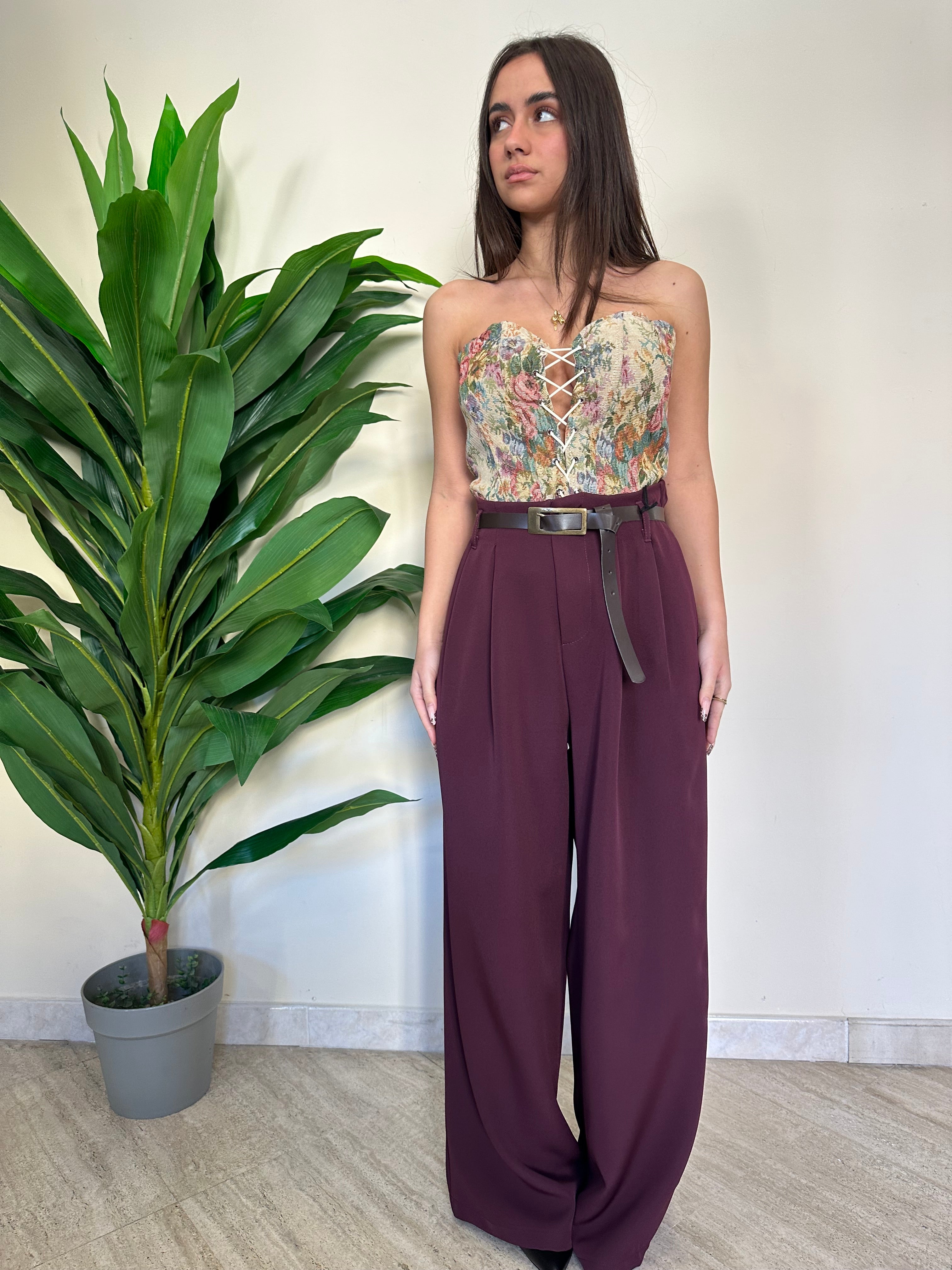 Pantalone con cinta just