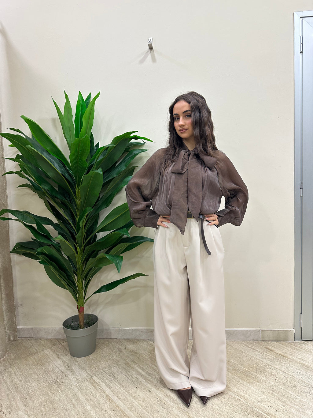 Pantalone con cinta just