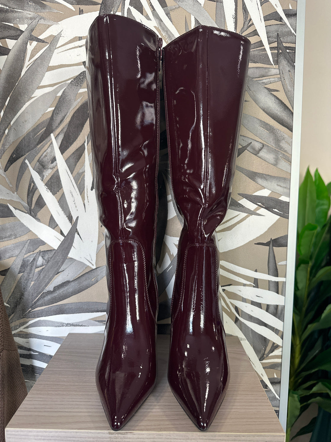 Stivali lucidi vinaccio