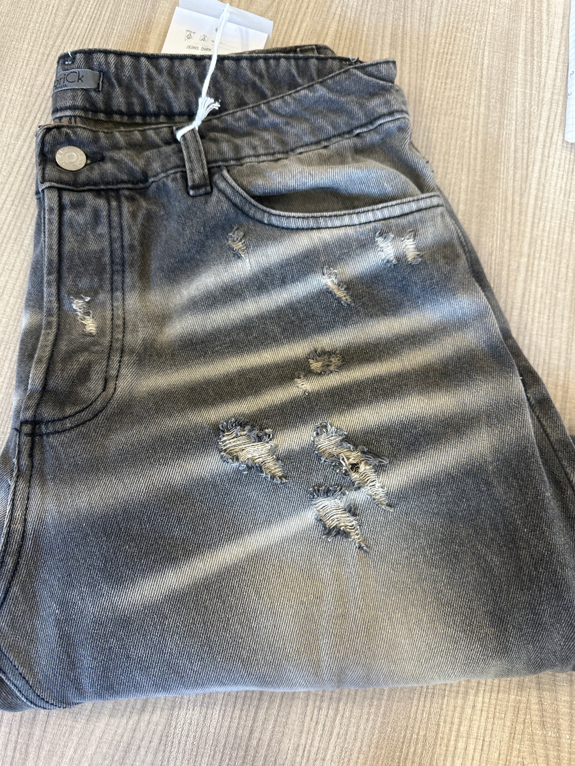 Jeans dark sfumato beige