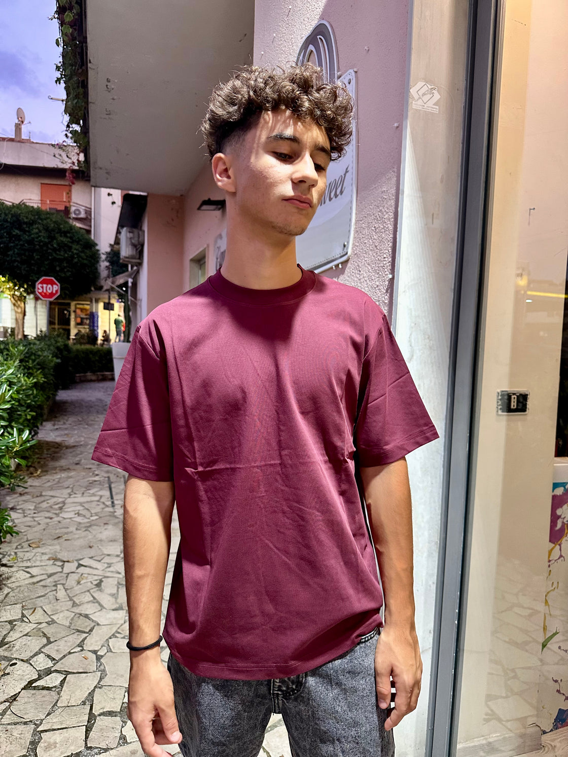 T-shirt bordeaux
