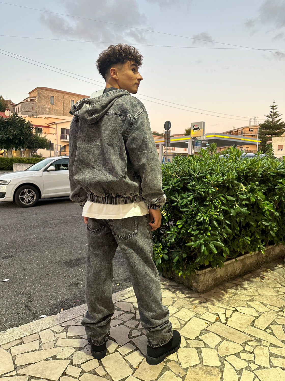 Coordinato jeans grigio