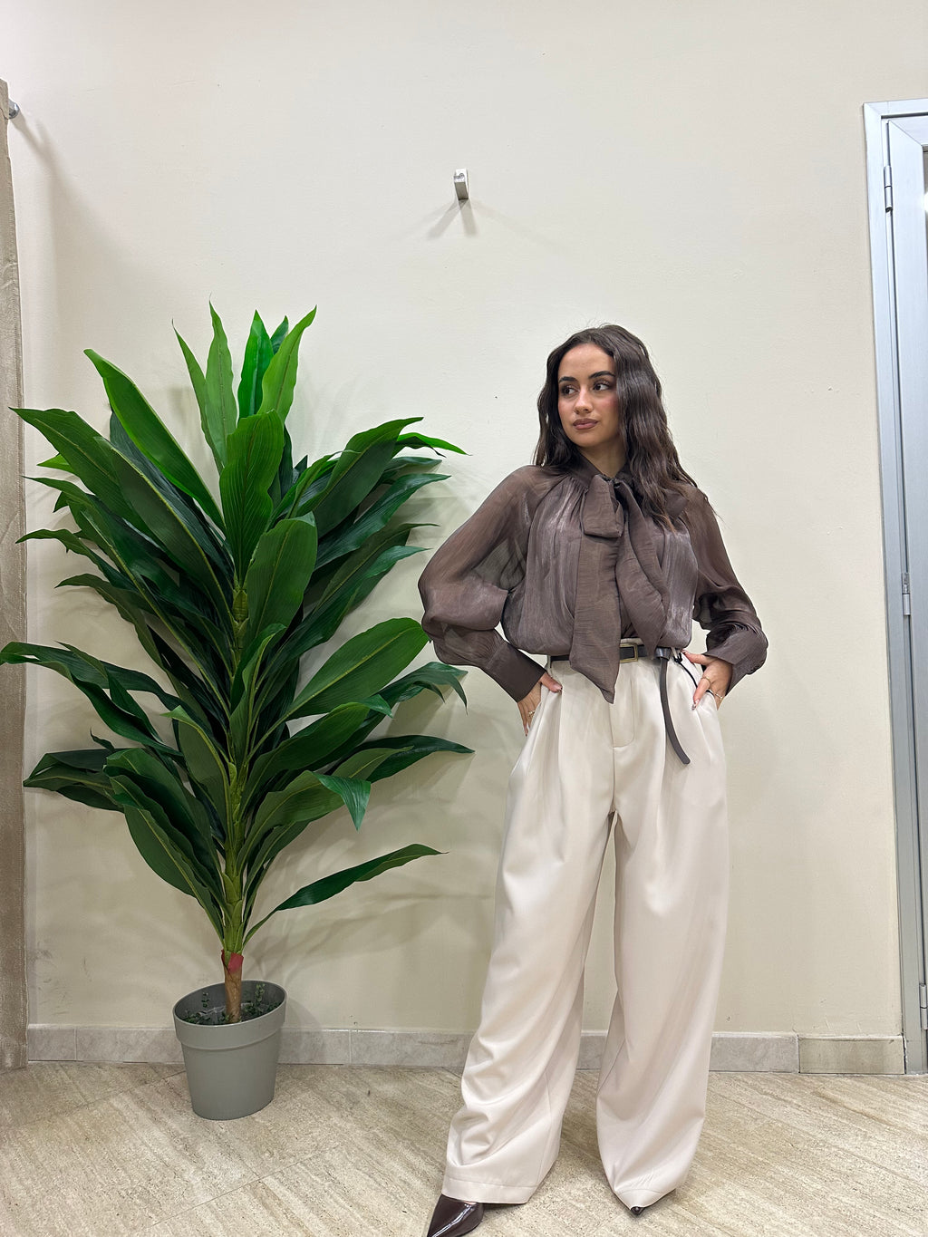 Pantalone con cinta just