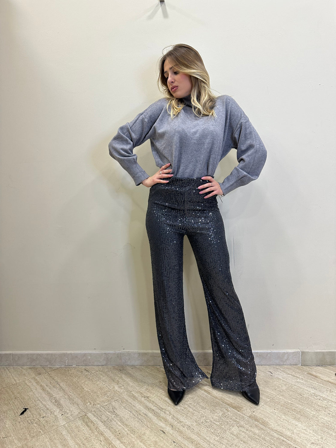 Pantalone paillettes