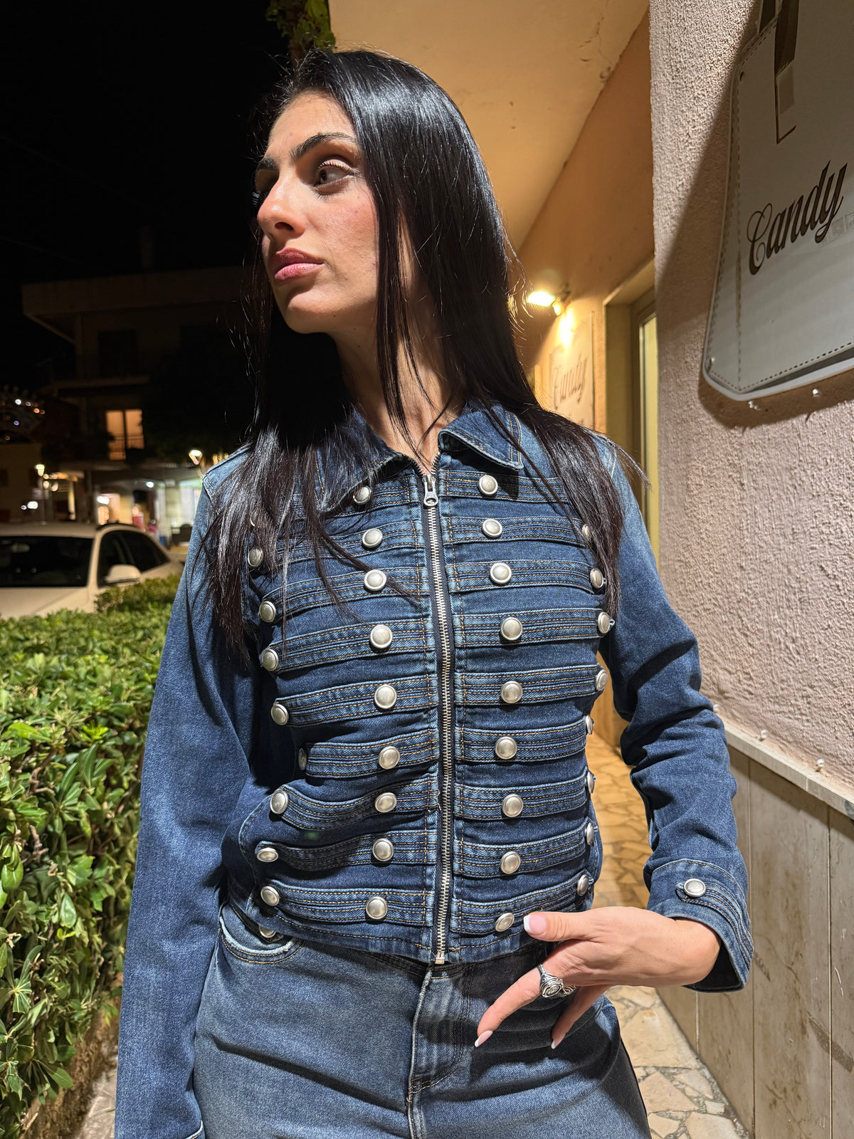 Giubbino di jeans mod napoleon